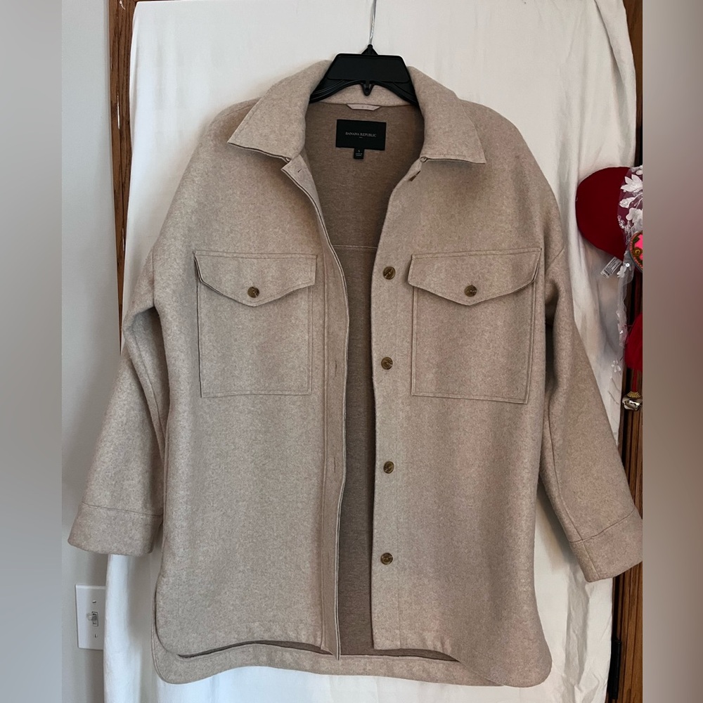 Banana Republic Tan Sweater Jacket Size S